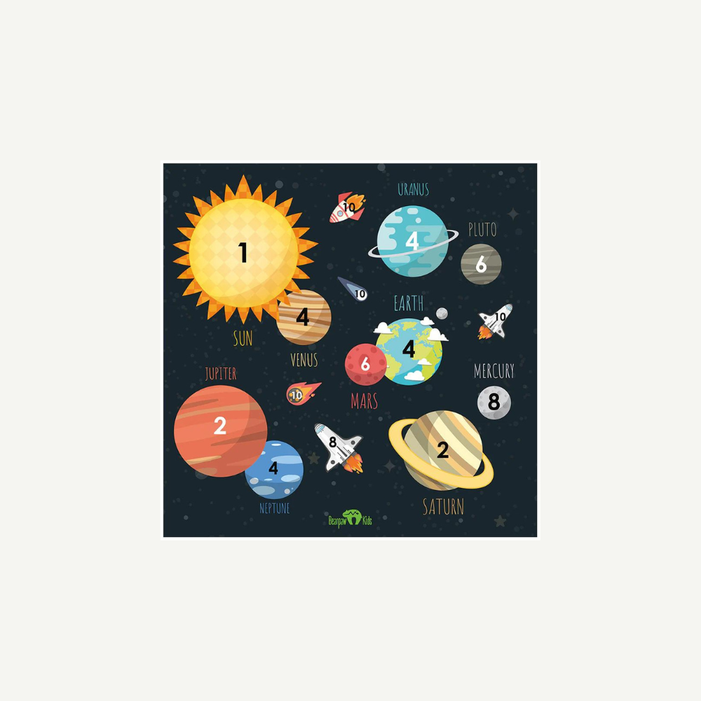 100064 Zielscheibenauflage Kinder Planeten