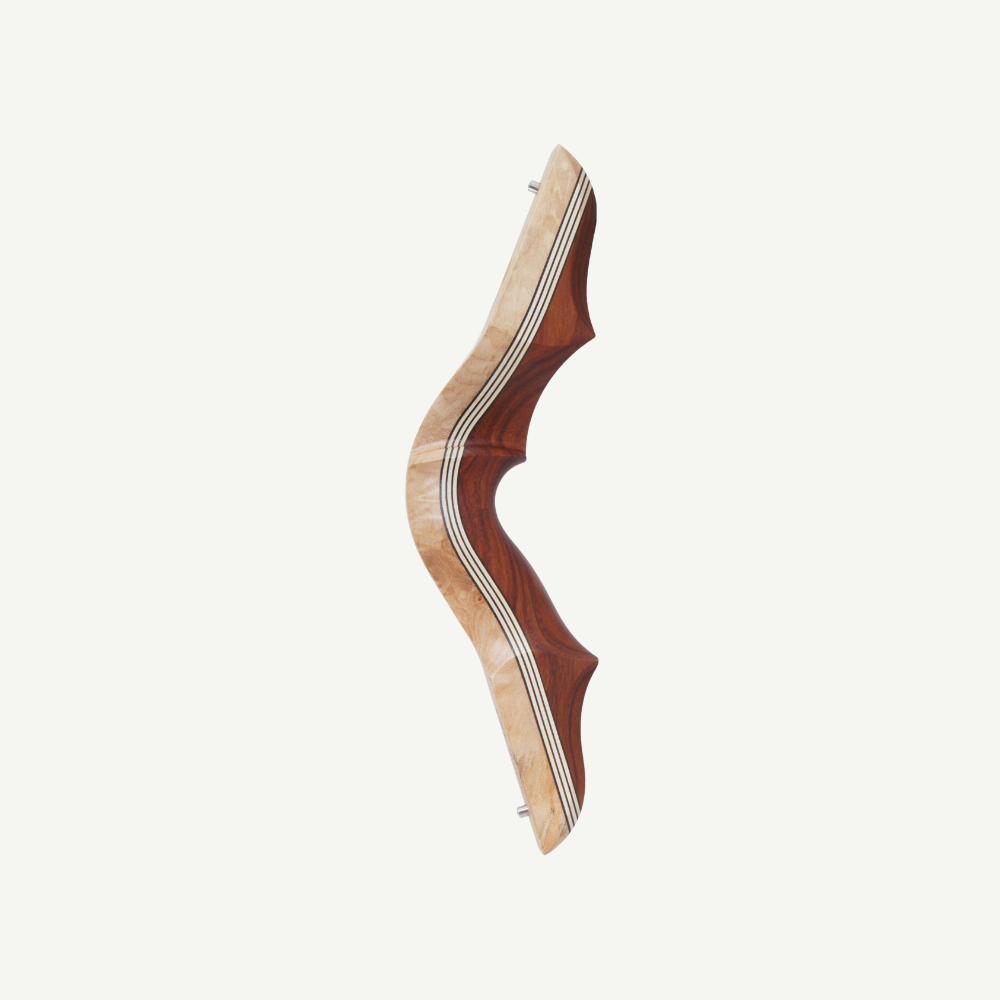 Bearpaw Take Down Bogen Mittelteil Mohawk Hunter 13 Zoll Quilted Maple Cocobolo