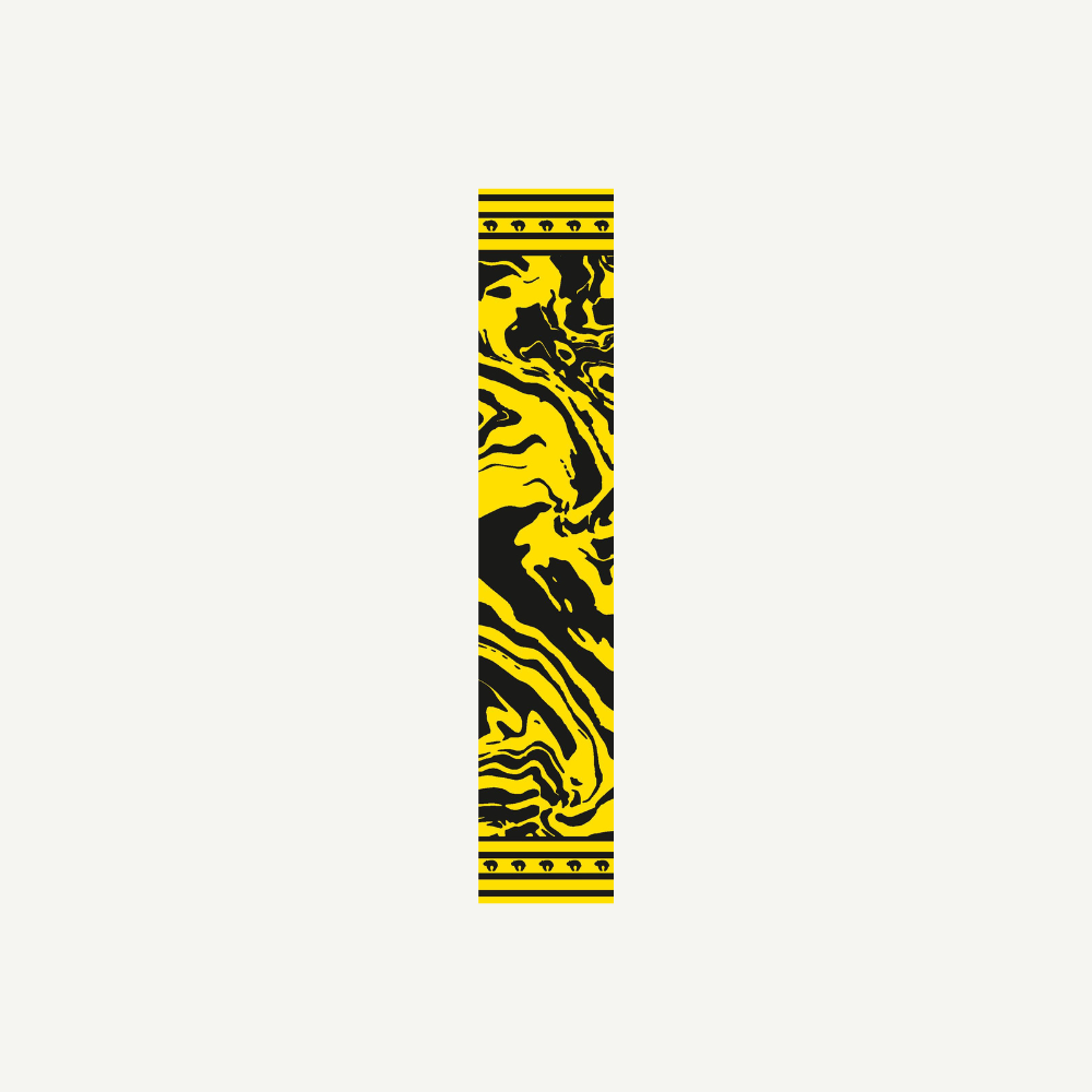 Pfeilcresting Zebra (Stück) schwarz - gelb