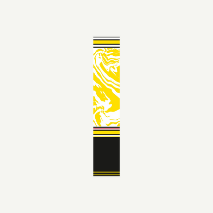 Pfeilcresting Zebra (Stück) gelb - weiss