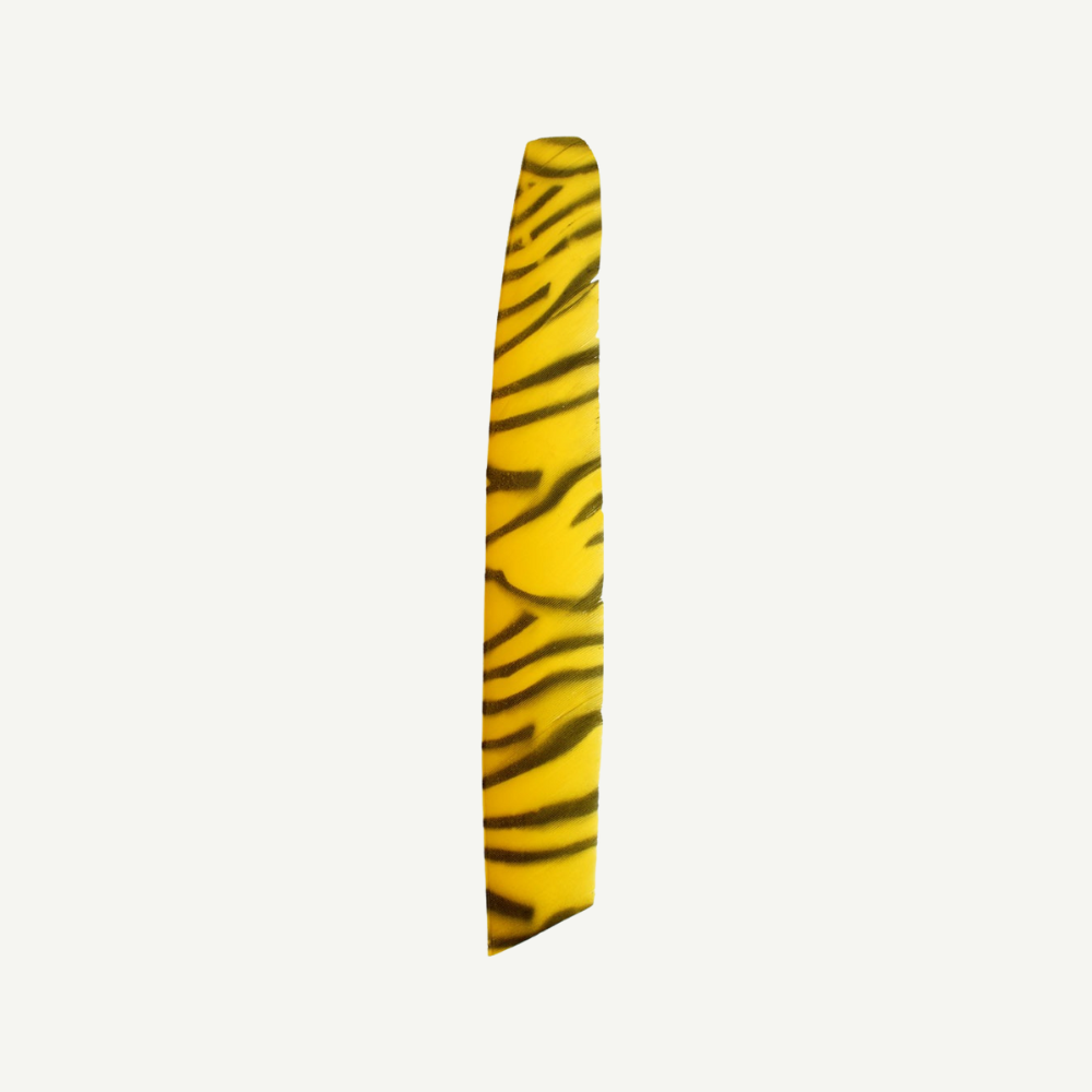 18202 Feder RW Volle Länge zebra gelb schwarz