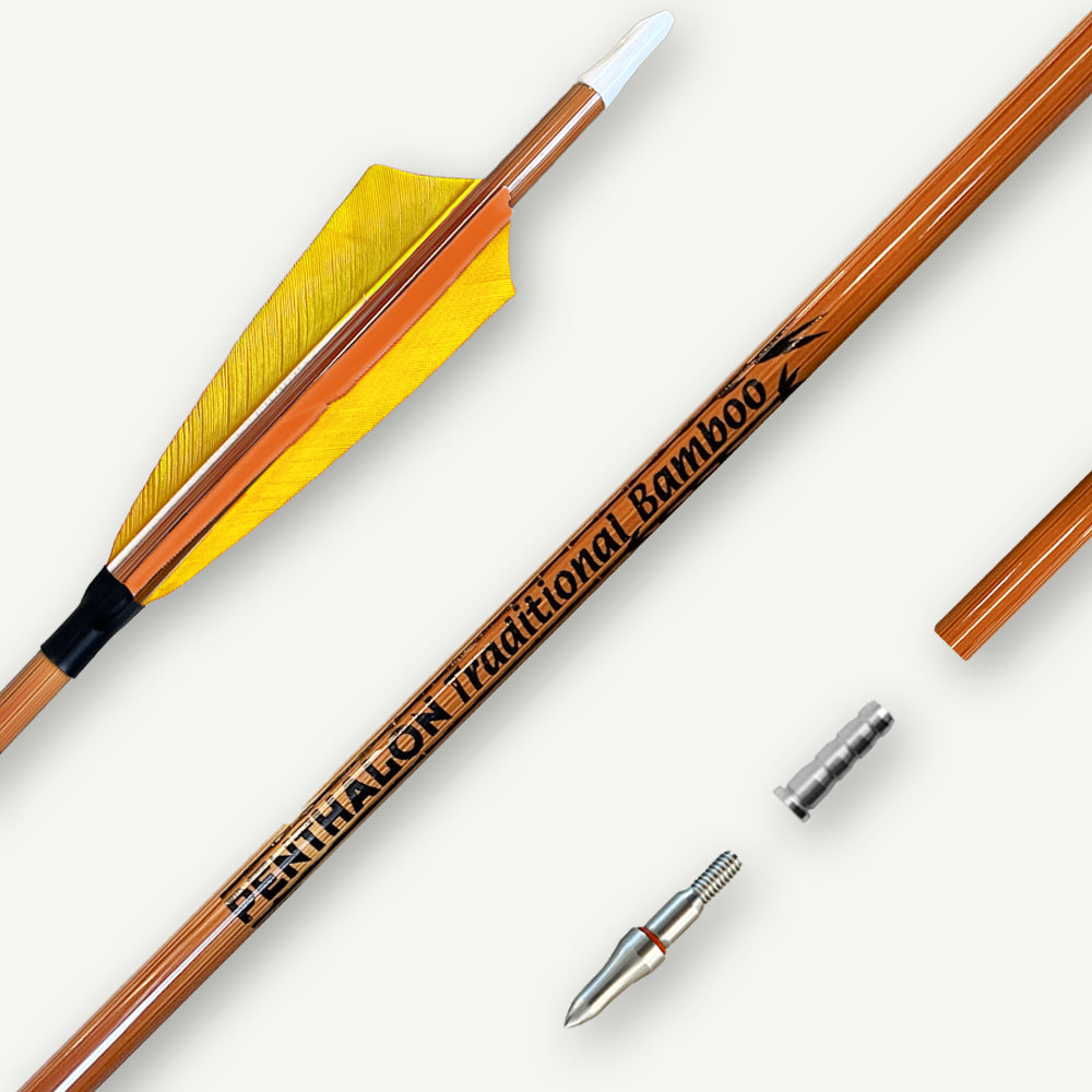 Penthalon Carbonpfeile 40817 Traditional Bamboo Naturfedern 700