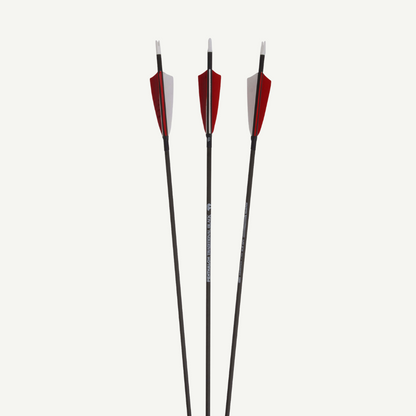 Penthalon Carbonpfeile 40820 Slim Line Black Naturfedern 600